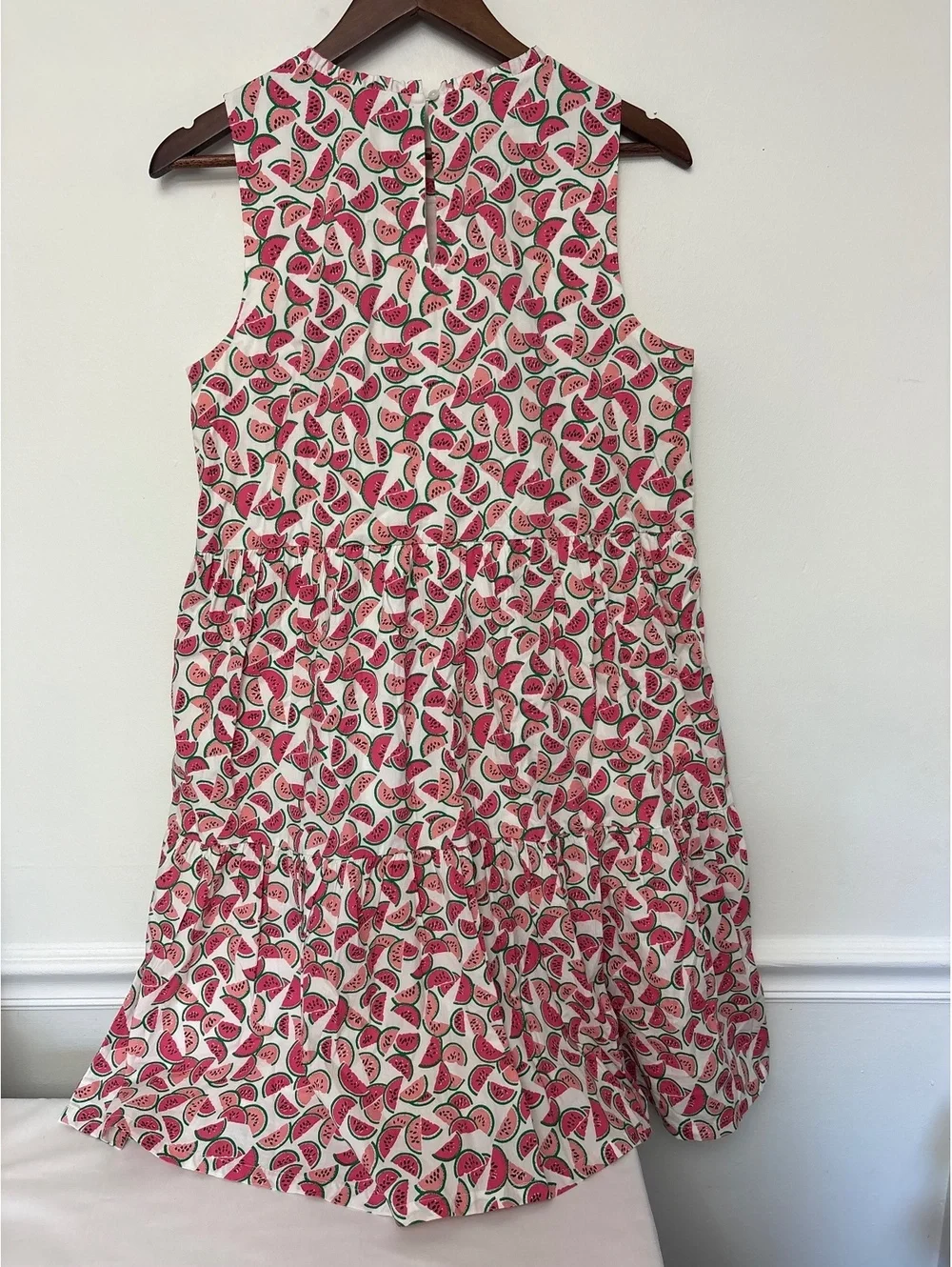 J.Crew Watermelon Print Sleeveless Dress Size 10 Cotton Blend